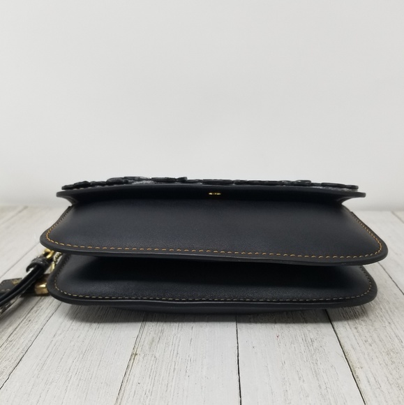 Coach Tea Rose Leather Clutch/Wristlet - Picture 5 of 8